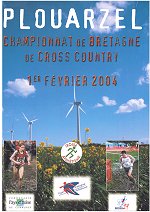 Affiche du championnat de Bretagne de cross country à Plouarzel